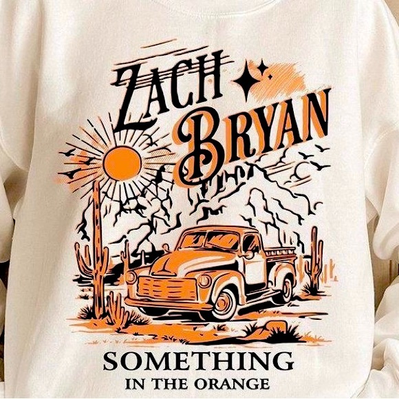 Zach Bryan crewneck sweatshirt medium - Picture 1 of 9